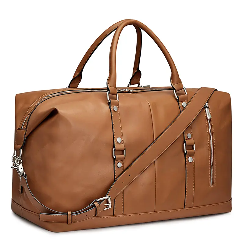 China Genuine Leather Women Travel Duffle Bag Weekender Bag Suppliers, Supplier