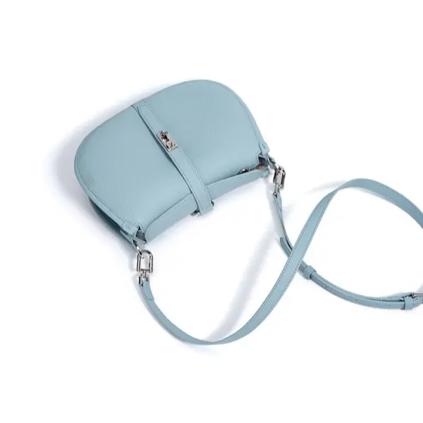 China Custom Logo Hot Sale Durable Waterproof Zipper Stylish Genuine Leather Women's Shoulder Strap Handbag Polyester Lining 1-1.9L Manufacturers, Supplier