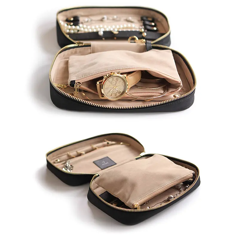 China Full Grain Leather Jewelry Travel Case Factory, Factories