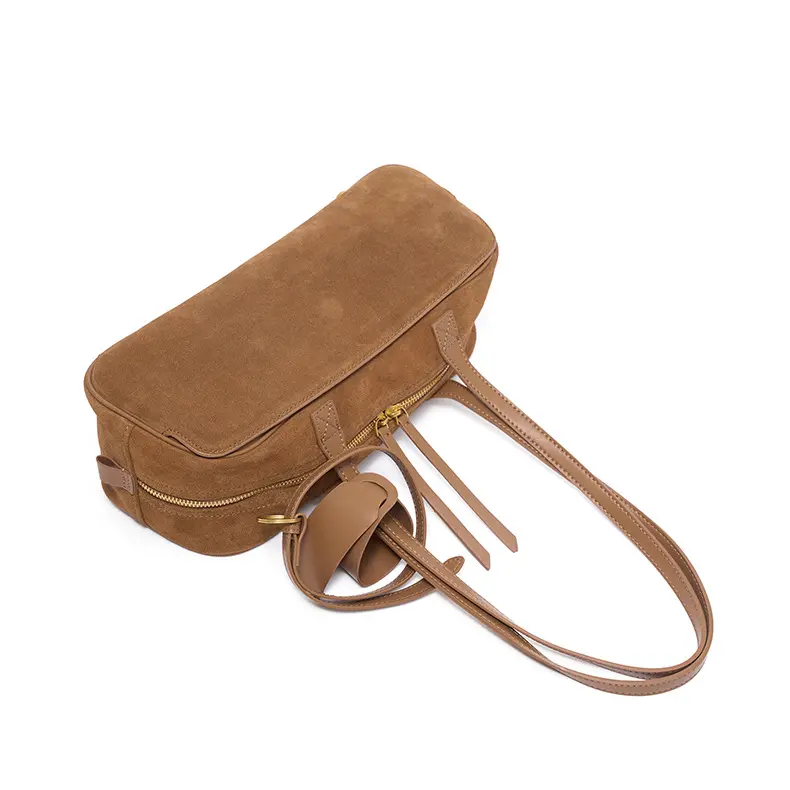 China Ackmie Women's Designed Custom Button Closure Waterproof Genuine Leather Polyester Casual Hasp Shape Shoulder Strap 1-1.9L Large Suppliers, Supplier
