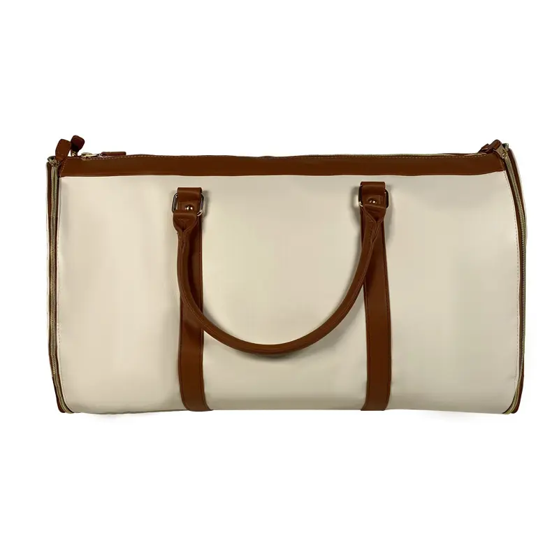 China Large PU Leather Garment Bag With Shoe Compartment Factory, Factories