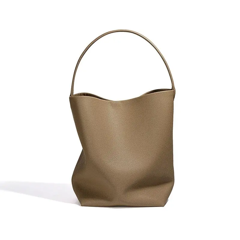 China Soft Cow Bucket Bag Commuter Shoulder Tote Bag Manufacturer, Supplier