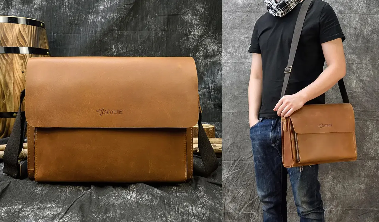 Light Luxury Retro Shoulder Crossbody Men's Bag