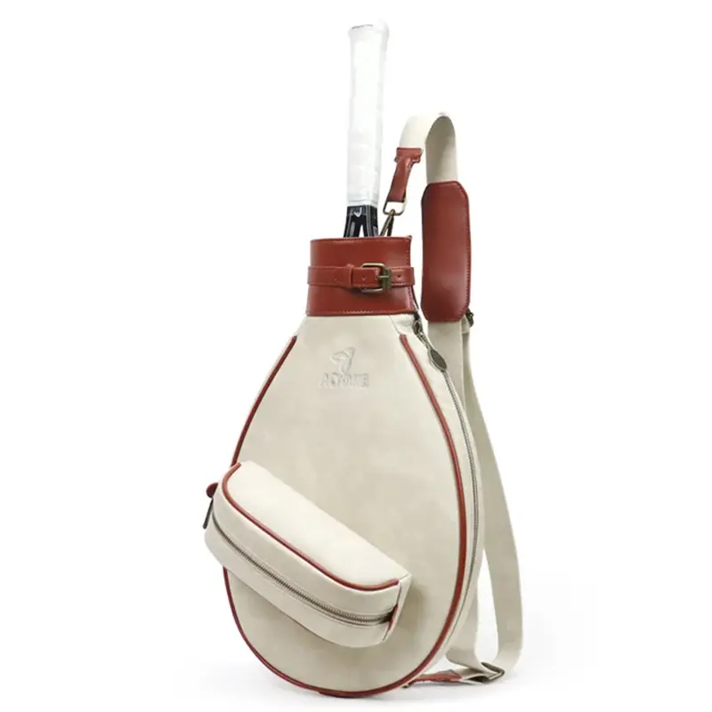 China Vintage Sports Bag Leather Paddle Bag Tennis Racket Bag Manufacturer, Manufacturers