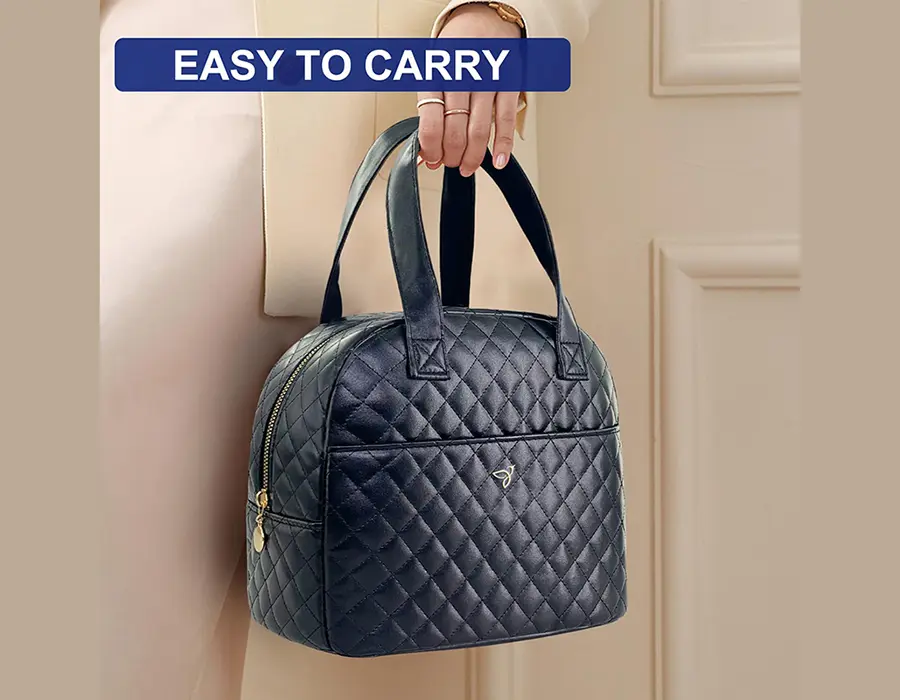 Waterproof PU Leather Lunch Bag