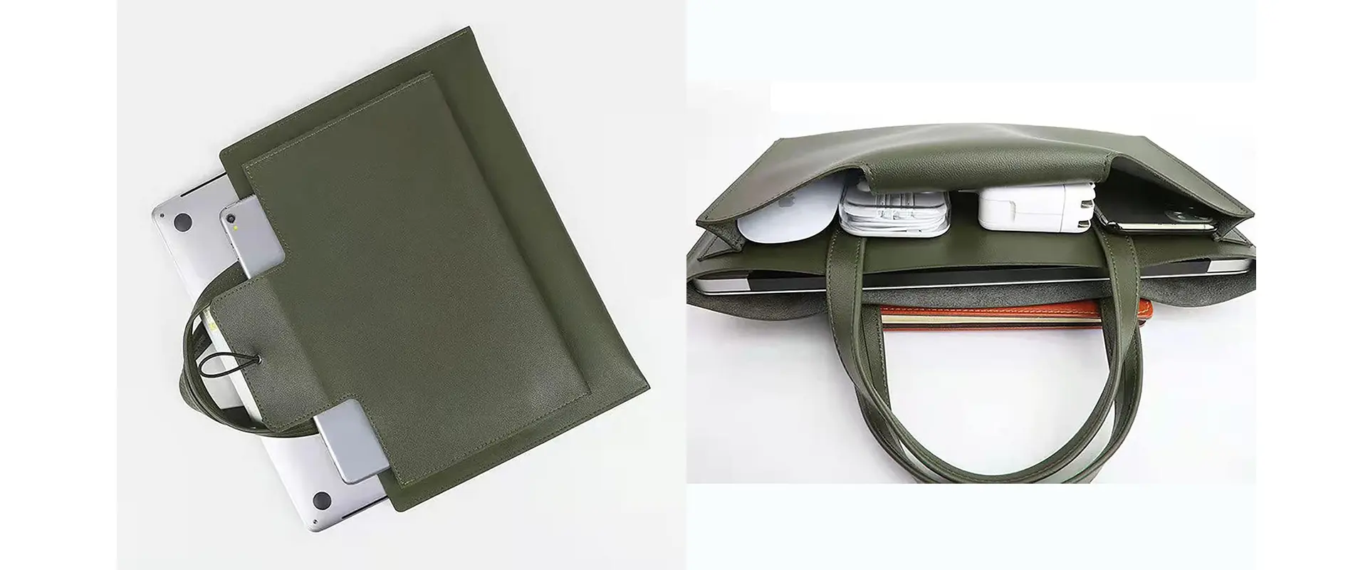 Comfortable Laptop Tote Bag Front View
