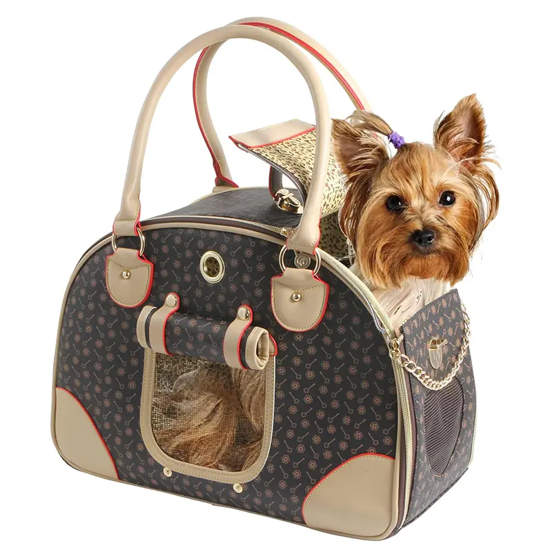 China Fashion Dog Travel Bag PU Leather Dog Handbag Dog Wallet Cat Handbag Pet Cat Travel Bag Suppliers, Supplier