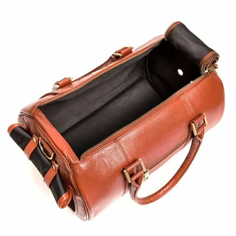 Wholesale Foldable Waterproof PU Leather Pet Bag Portable Dog Bag Factories, Supplier