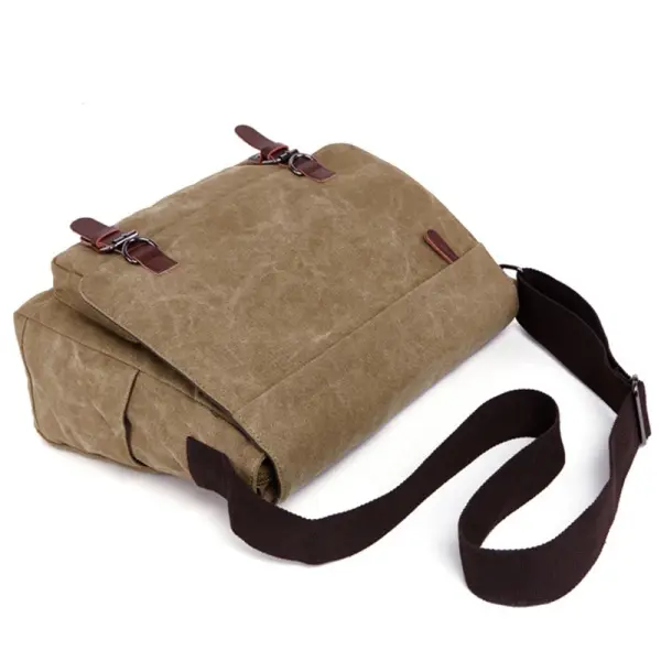 China New Waterproof Large Modern Slim Simple Work Laptop Briefcase Crossbody Carrying System Canvas Cover Closure Manufacturer, Supplier