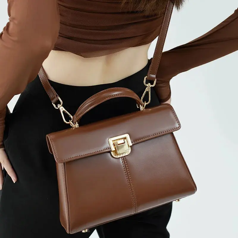 China Women's Genuine Leather Purse Crossbody Bag Handbag Factories, Supplier