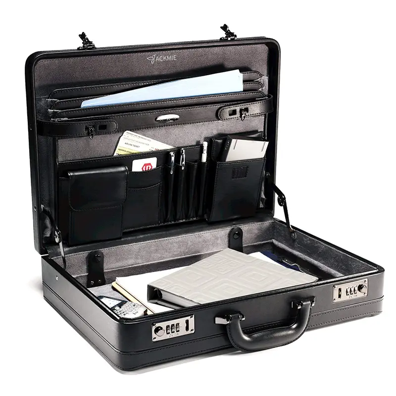 China Vintage Leather Briefcase Hard Leather Laptop Case Manufacturers, Supplier