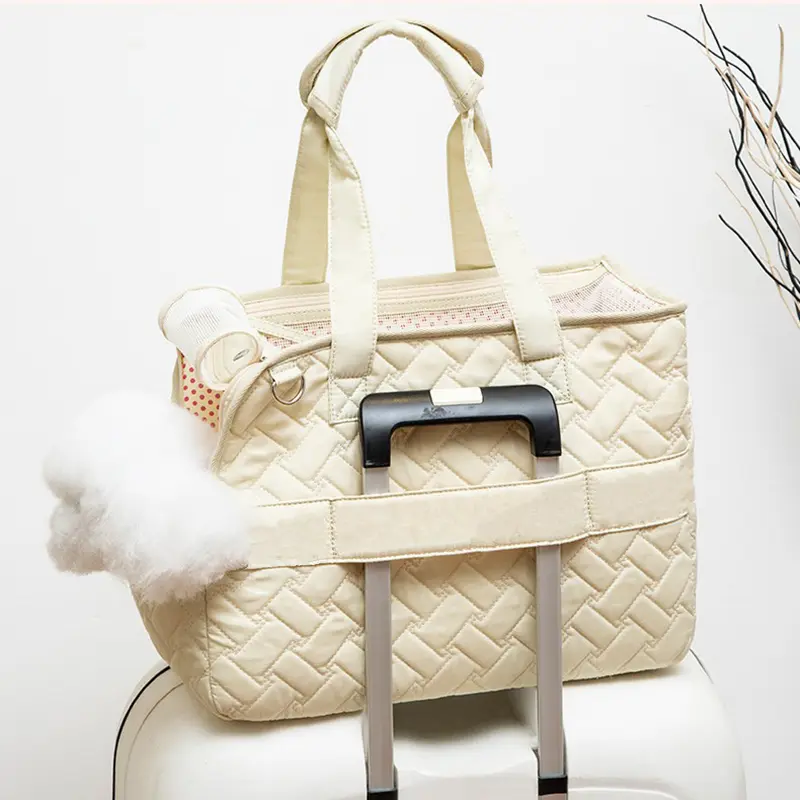 Wholesale Diamond Cat Bag Dog Bag Pet Bag Single Shoulder Canvas Bag Manufacturers, Factories
