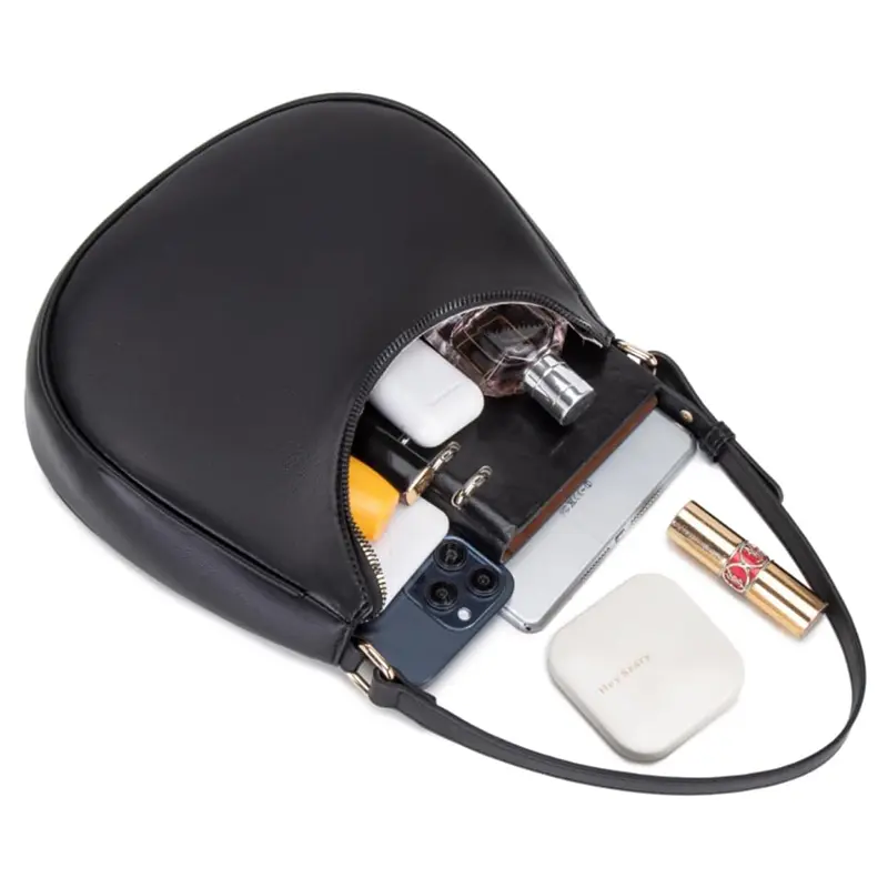China Women's Shoulder Bag Hobo Mini Clutch with Zipper Closure Suppliers, Supplier
