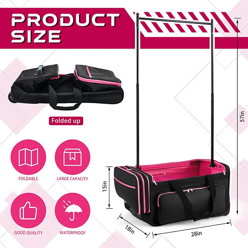 Wholesale Dance Bag With Hanger Dance Costume Rolling Hanger Bag Manufacturer, Manufacturers
