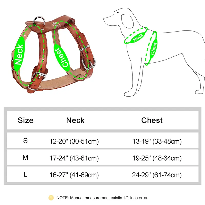 China Genuine Leather Dog Harness Small Dog Harness Pet Easy Adjustable Dog Harness Factories, Suppliers