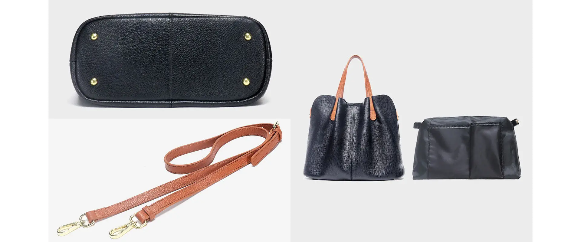 Featured Cowhide Leather Handbag View 3