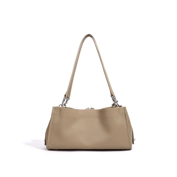 Wholesale Hot Sale Luxury Fashion Designer Button Closure Waterproof Genuine Leather Casual Hasp Shape 1-1.9L Large Capacity Handbag Manufacturers, Suppliers