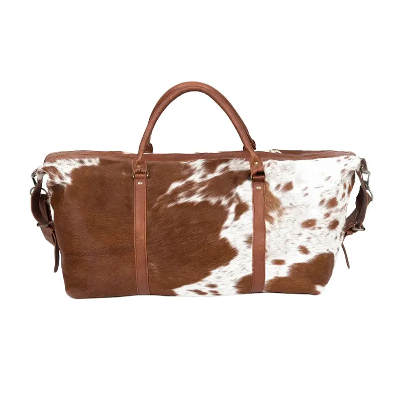 China Pony Hair Luggage Bag Cowhide Duffle Bag Manufacturer, Suppliers