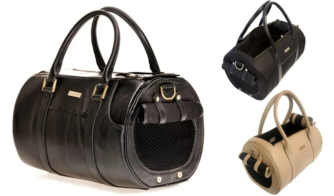 Airline Compliant Leather Pet Carrier