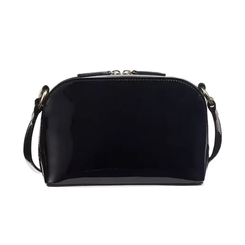 China Black Patent Leather Cross-Body Bag Manufacturer, Factories