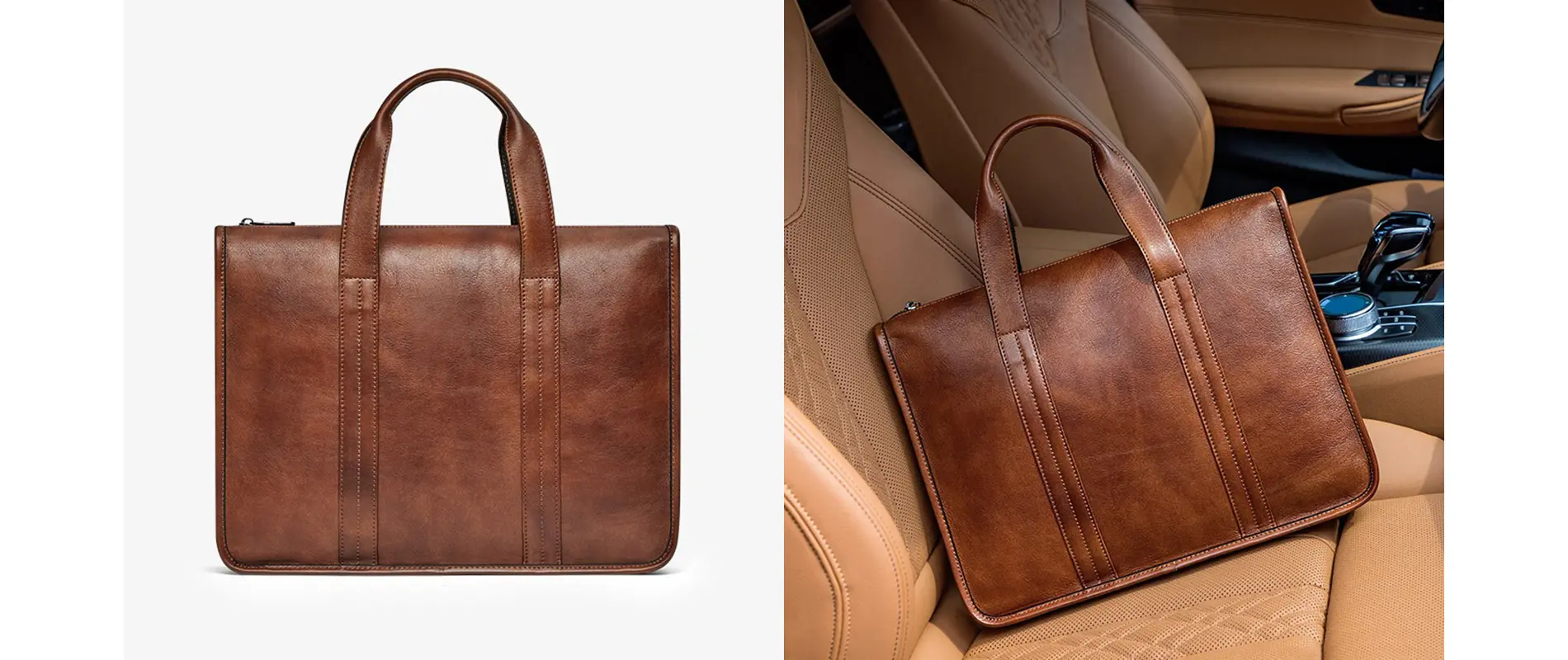 Genuine Cowhide Briefcase View 1