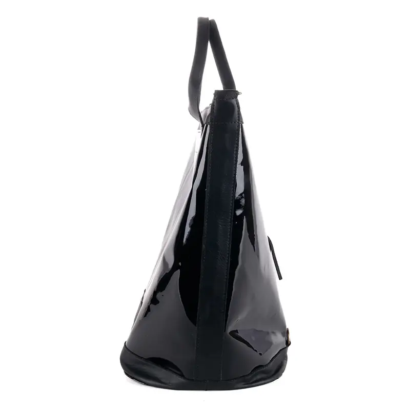 China Black Patent Leather Weekender Duffle Bag Manufacturer, Factory
