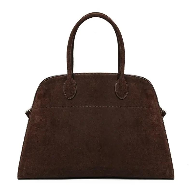 Wholesale Suede Leather Tote Laptop Bag Work Bag Manufacturer, Supplier