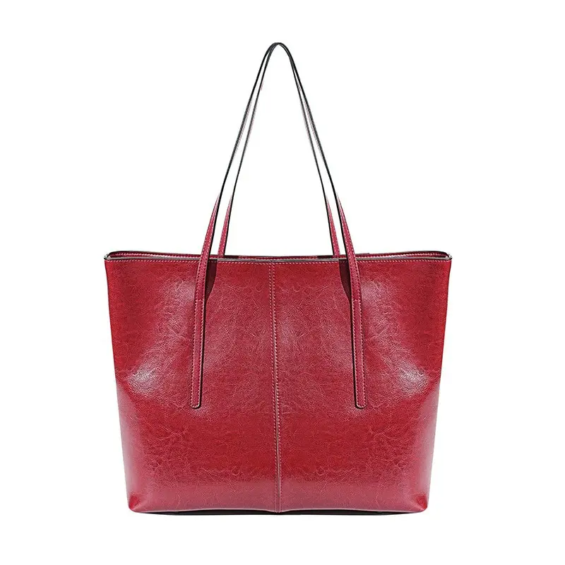 China Women's Real Leather Handbag Vintage Tote Bag Manufacturers, Suppliers