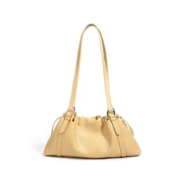China Fashionable Women's Designed Custom Button Closure Waterproof Genuine Leather Polyester Shoulder Strap Manufacturer, Factories