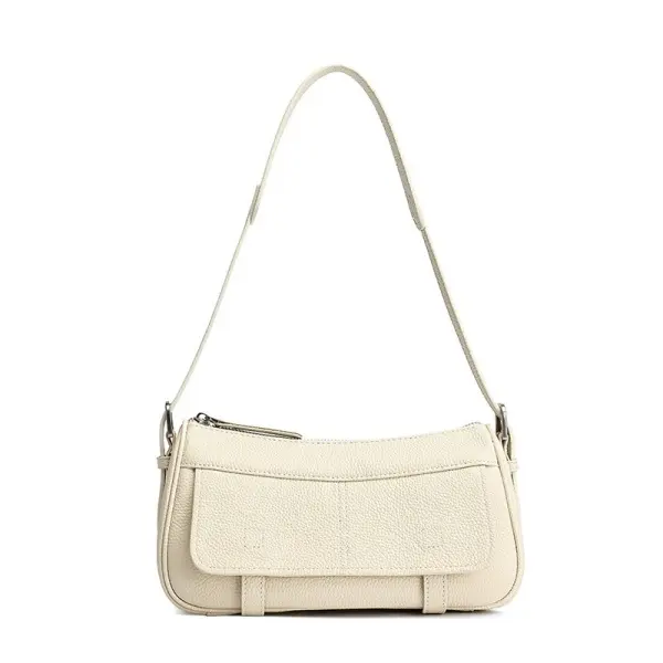 China Genuine Full Grain Leather Messenger Bag, Women Vintage Casual Commute Shoulder Bag, Versatile Real Leather Handbag Manufacturers, Factory
