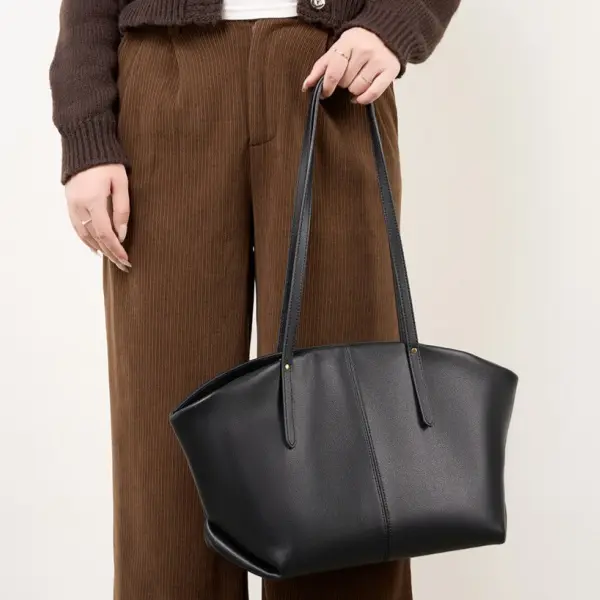 China Genuine Leather Tote Bag for Women – Large Capacity Daily Shoulder Bag Factory, Supplier
