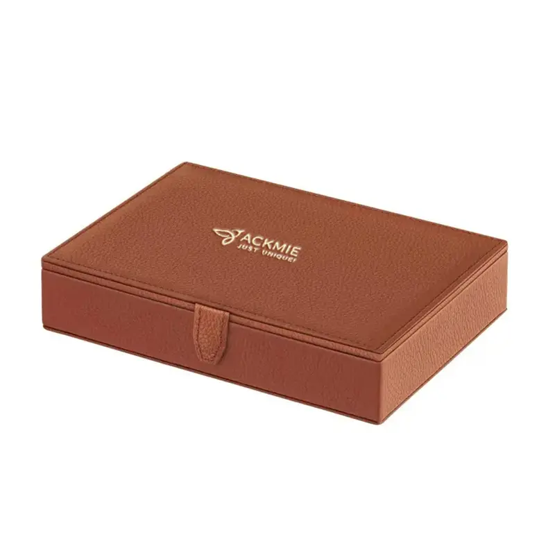 Wholesale PU Pebble Leather Jewelry Storage Box Travel Earring Storage Box Suppliers, Supplier