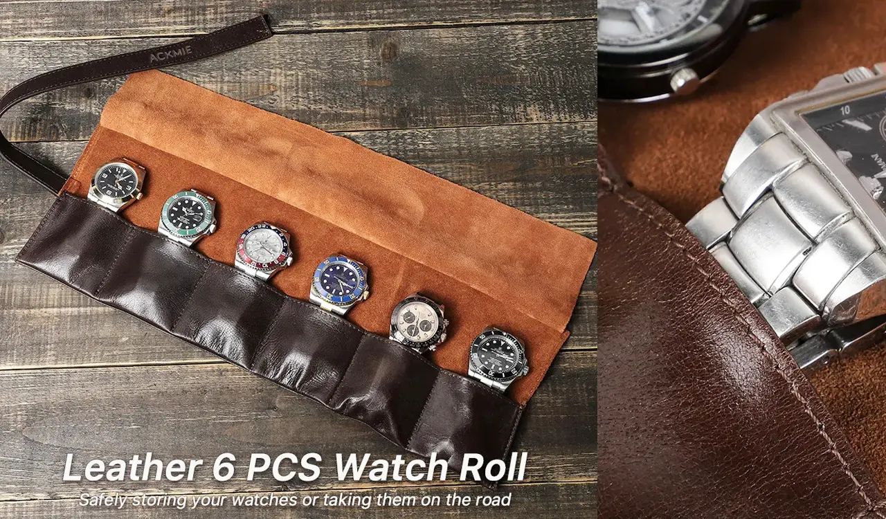 Leather Watch Box Detail 2