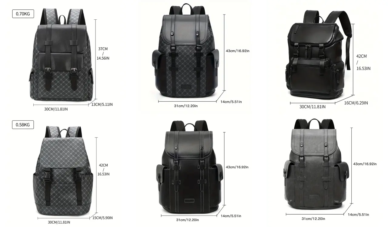 PU Leather Backpack Features