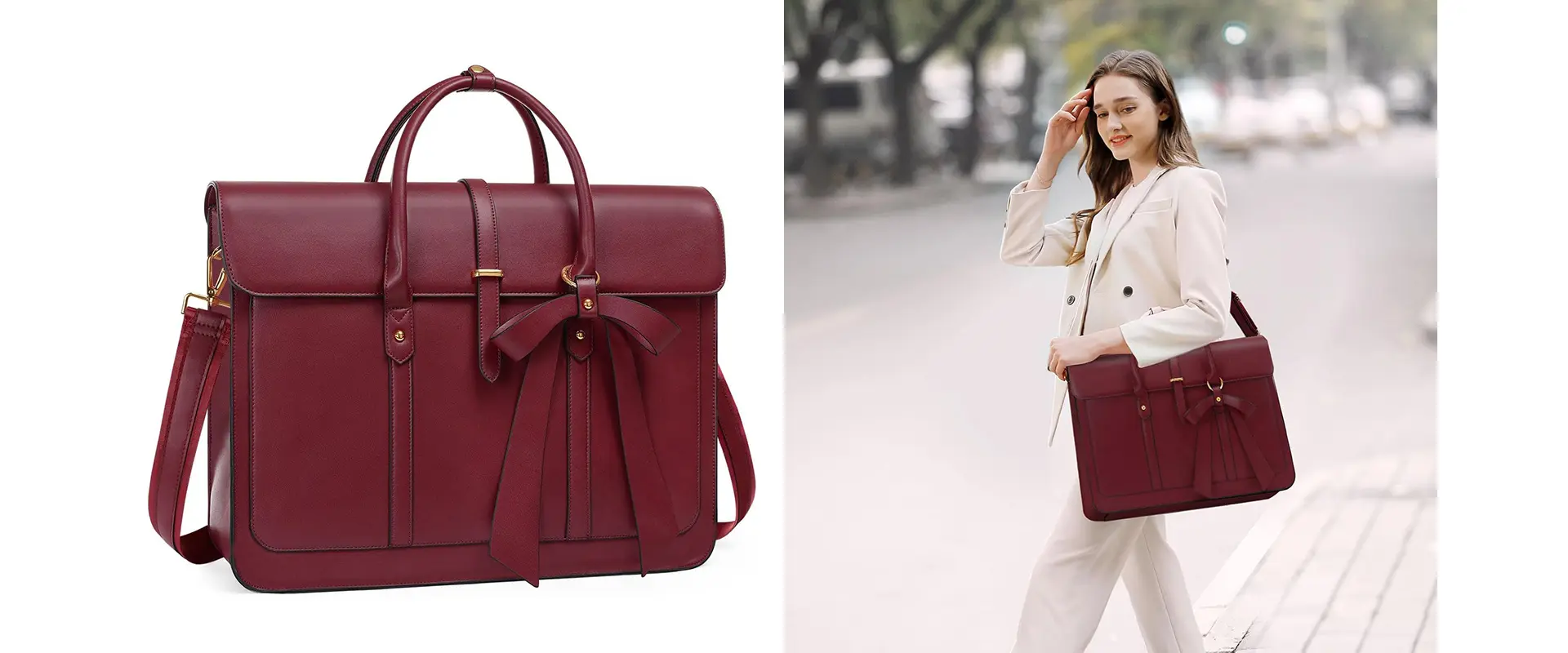 Multi-angle view of the briefcase backpack