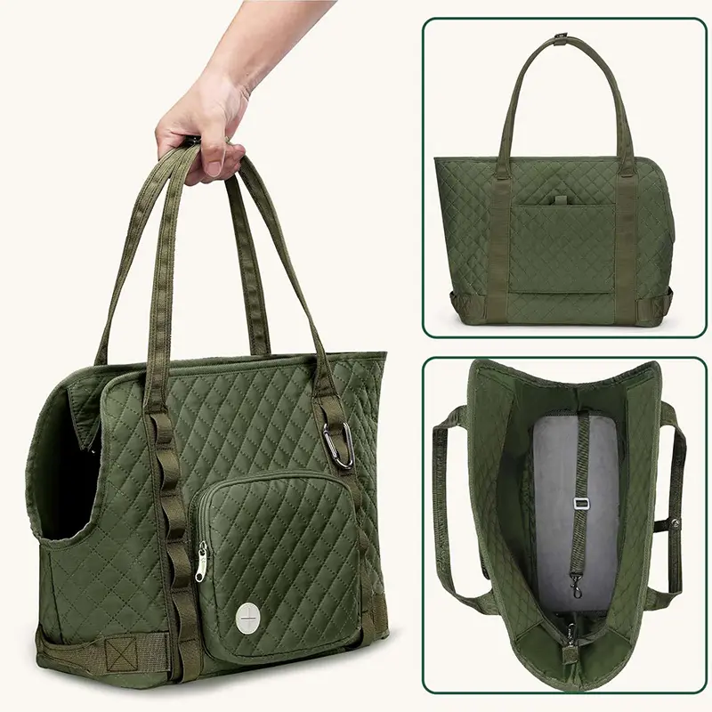 Wholesale Pet Tote Bag Portable Small Dog Soft Leather Pet Bag Manufacturer, Suppliers