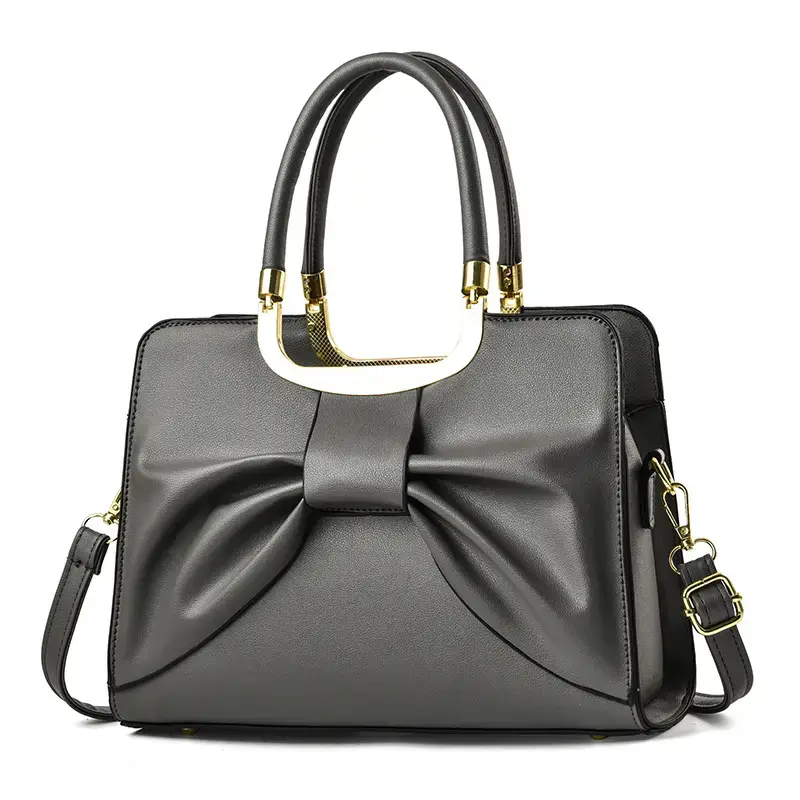 Wholesale New PU Leather Purse Bow Leather women's Handbag Factories, Supplier