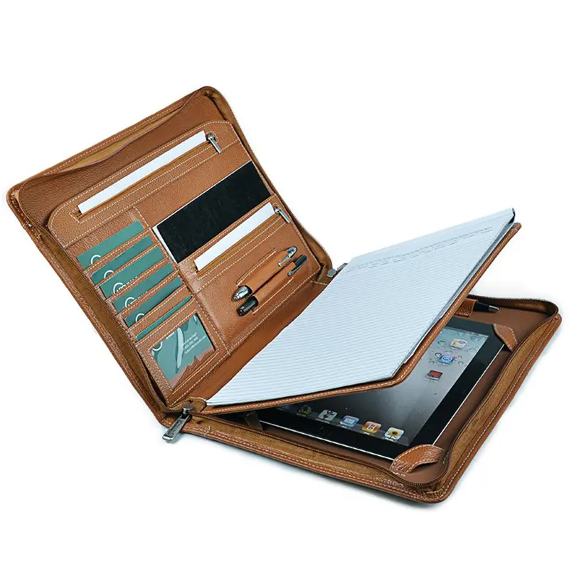 Wholesale Leather Briefcase Laptop Bag With Notepad Compartment Manufacturer, Suppliers