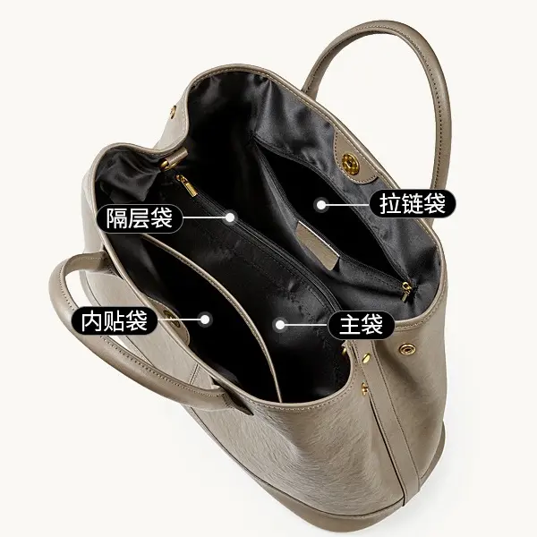 Wholesale 2026 New Genuine Leather Tote Bag for Women, Large Capacity Versatile Handbag, Fashion High-End Shoulder Crossbody Bag Manufacturers, Factory