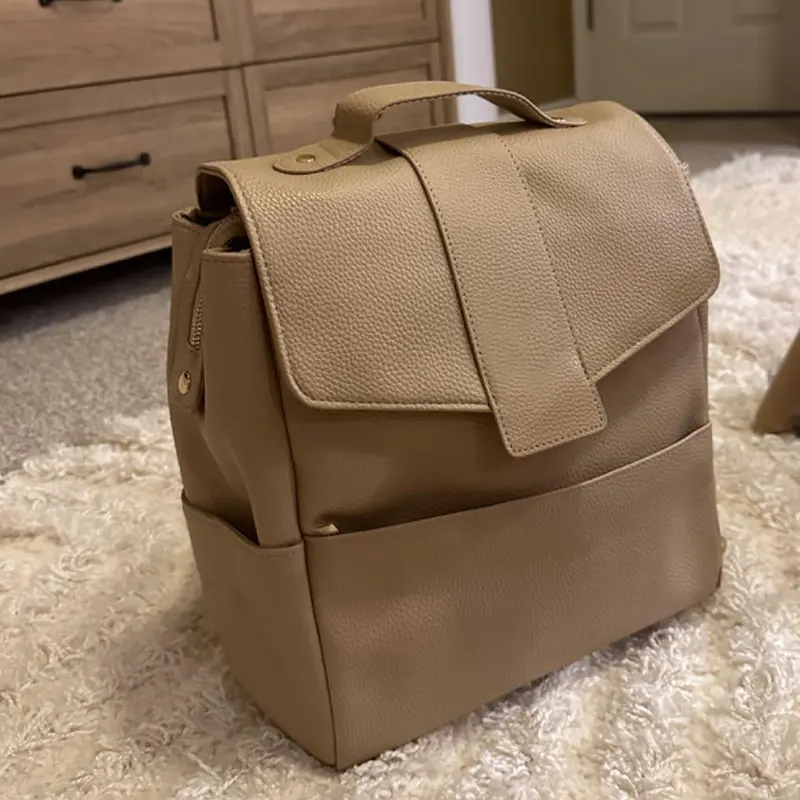Wholesale Vegan Leather Breast Pump Bag Breast Milk Cooler Travel Bag with Cooler Bag Factories, Supplier
