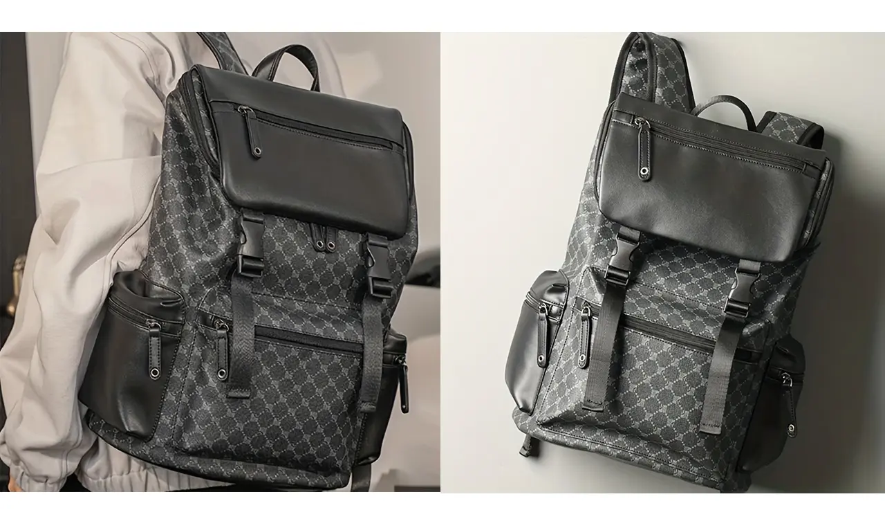 PU Leather Backpack View