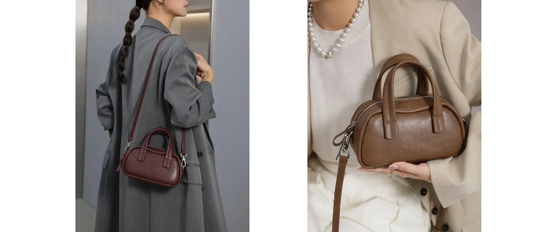 Genuine Leather Mini Tote Bag Showcase 1