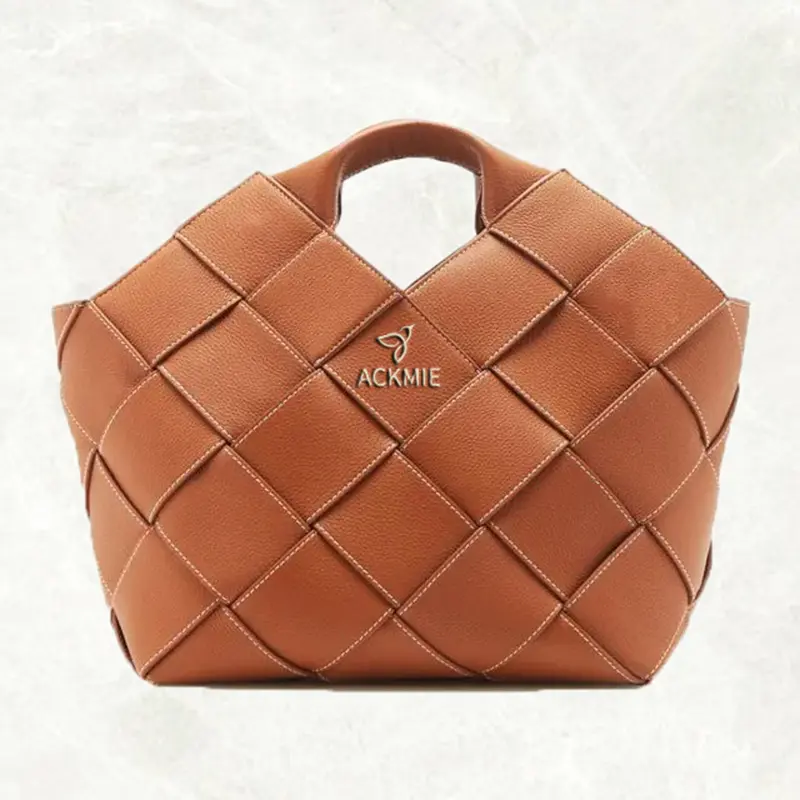 Wholesale Large Capacity Women's Handbag Leather Braided Handbag Factories, Suppliers