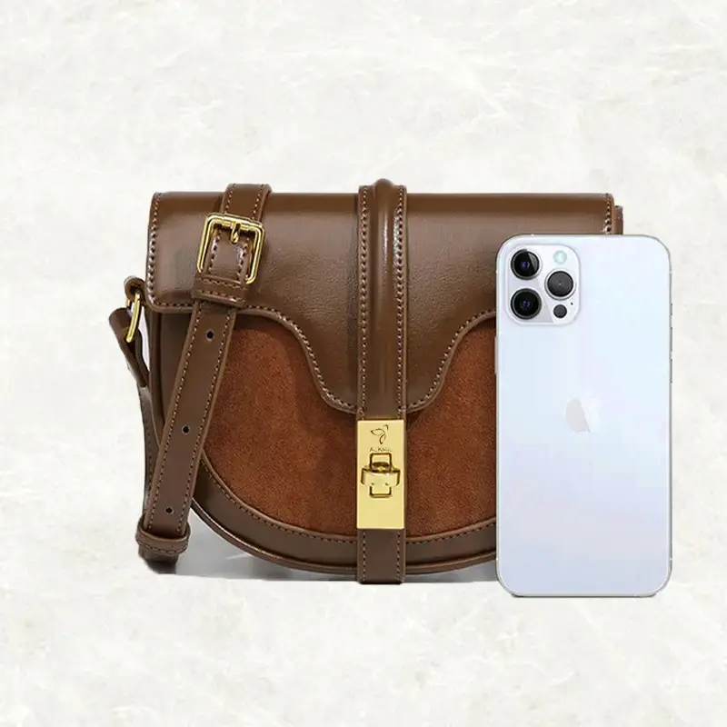 China Retro PU Leather Crossbody Bag for Women Manufacturers, Factories