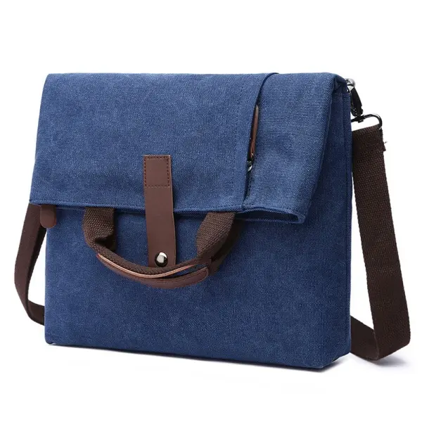 China Men Vintage Canvas Messenger Bag, Business Crossbody Shoulder Bag, Large Capacity Laptop Bag, Fashion Daily Commute Shoulder Bag Factories, Supplier