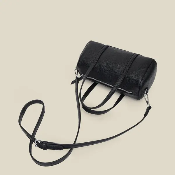Wholesale Modern Luxury Fashion Designer Zipper Closure Waterproof Genuine Leather Handbags Polyester Shoulder Strap Casual Hasp Shape Factory, Factories
