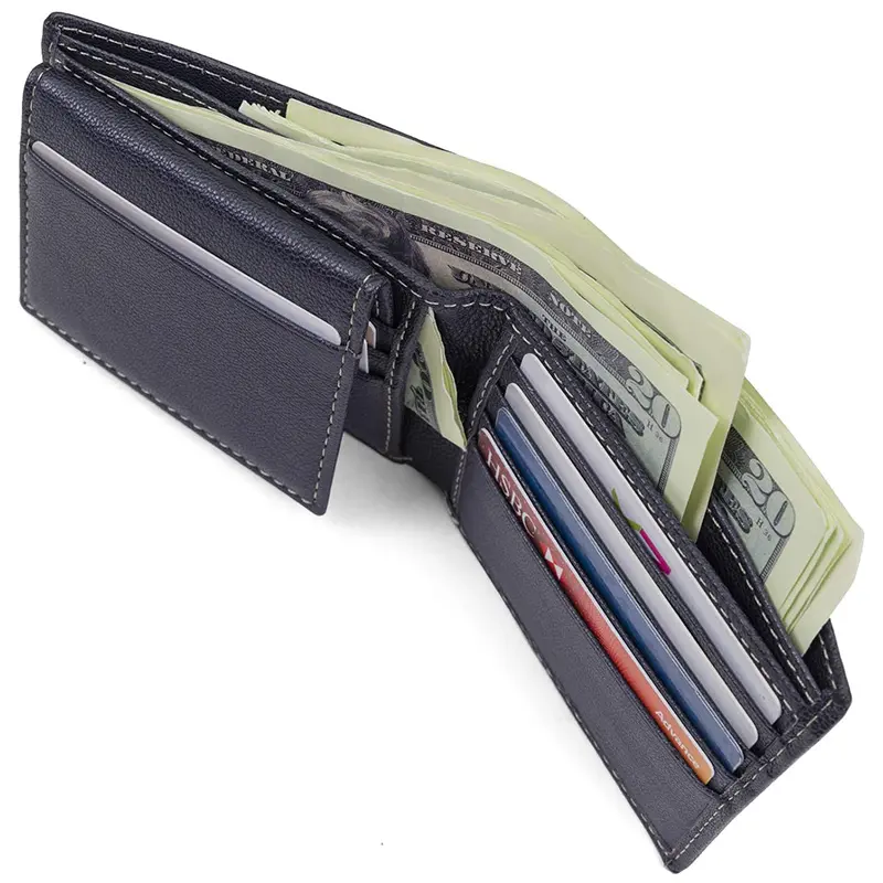 China Men's Leather Passport Holder RFID Wallet Manufacturer, Supplier