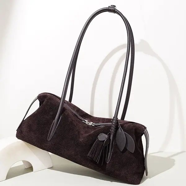 Wholesale 2026 Autumn Winter Minimalist Luxury Genuine Leather Shoulder Bag, Fashion Matte Leather Underarm Handbag, Tote Bag for Women Suppliers, Supplier