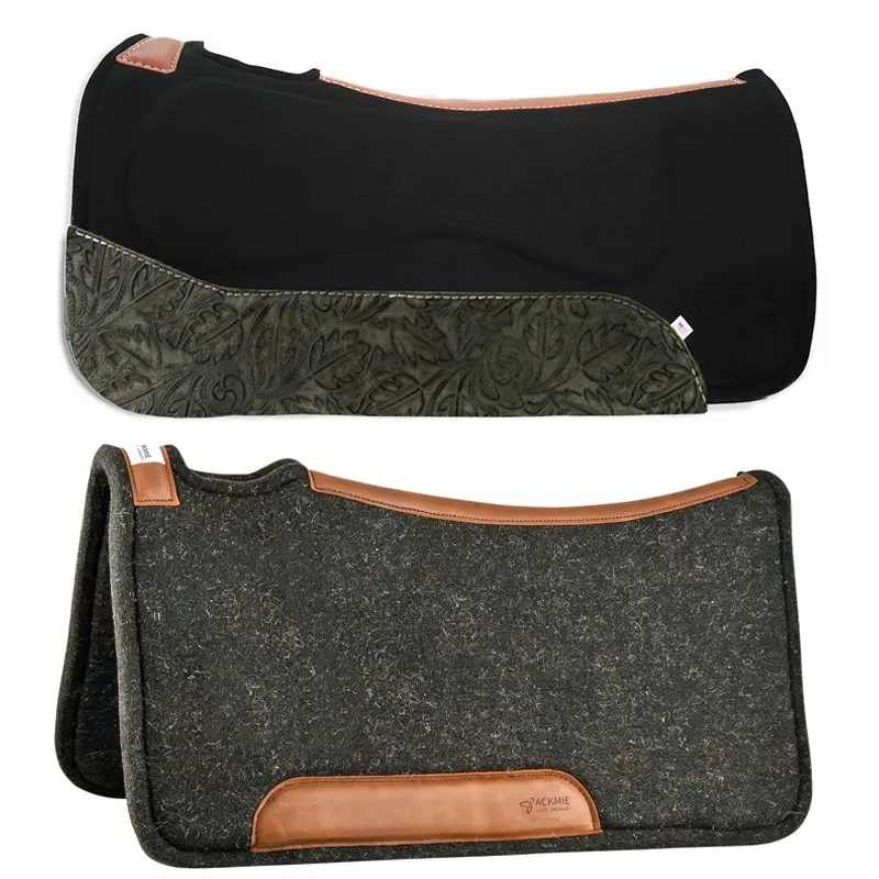 Wholesale Genuine Leather Wool Felt Saddle Pad Equestrian Equipment Factories, Suppliers