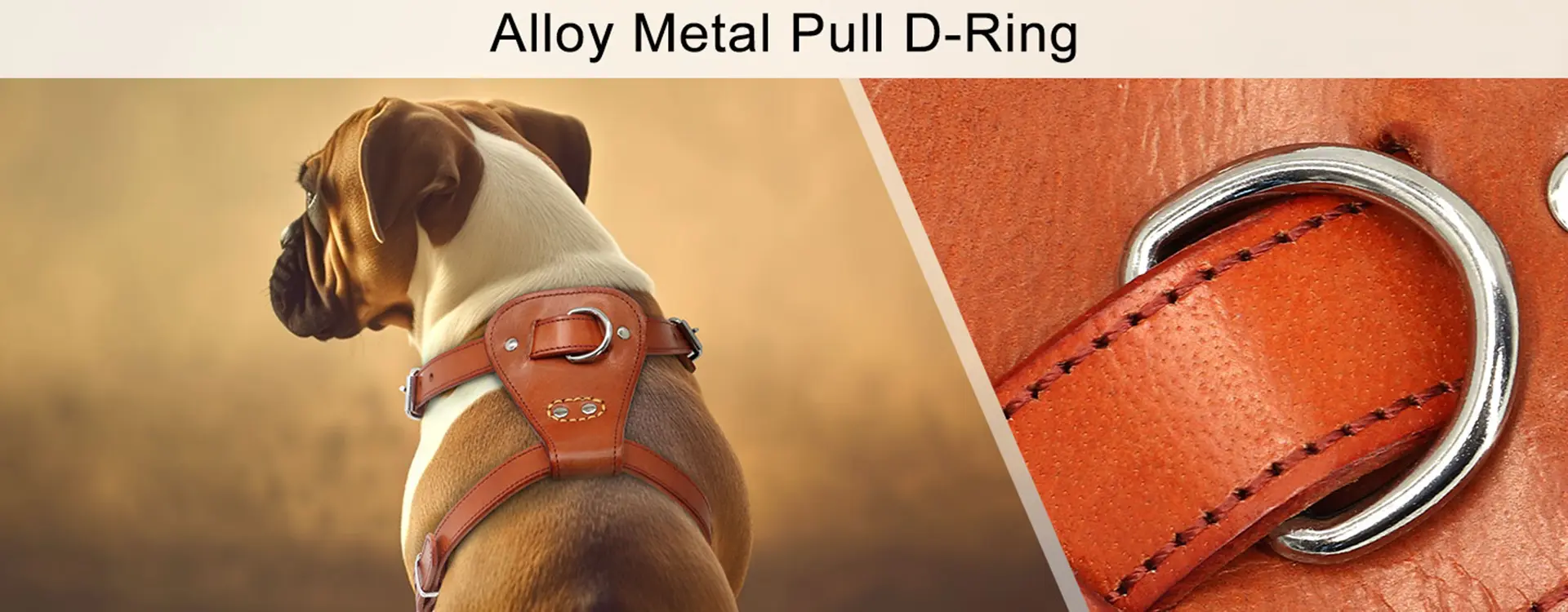 Durable dog harness craftsmanship and stitching